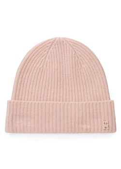 Czapka Tommy Hilfiger Th Cashmere AW0AW17772 Różowy ze sklepu eobuwie.pl w kategorii Czapki zimowe damskie - zdjęcie 185462254