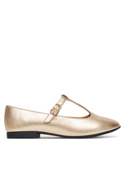 Baleriny Tommy Hilfiger T3A3-34001-1372 D Złoty ze sklepu eobuwie.pl w kategorii Balerinki dziecięce - zdjęcie 185462483