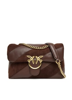 Torebka PINKO Love Puff Classic Cl Al 25-26 PLTT 100038 A2JY Brązowy ze sklepu eobuwie.pl w kategorii Torebki damskie - zdjęcie 185462484
