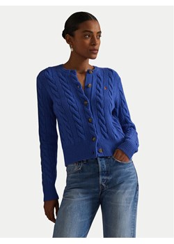 Polo Ralph Lauren Kardigan 211972104012 Niebieski Slim Fit ze sklepu MODIVO w kategorii Swetry damskie - zdjęcie 185464134