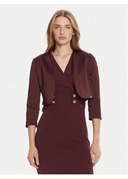 Rinascimento Bolerko CFC0125060003 Bordowy Regular Fit ze sklepu MODIVO w kategorii Marynarki damskie - zdjęcie 185464183