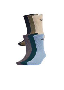 Skarpetki unisex adidas Originals Trefoil Cushion Crew Socks 6 Pairs JY2680 - multikolor ze sklepu streetstyle24.pl w kategorii Skarpetki męskie - zdjęcie 185465900