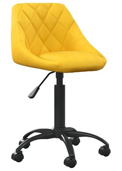 Musztardowy minimalistyczny fotel obrotowy Z4-T64 ze sklepu Edinos.pl w kategorii Krzesła biurowe - zdjęcie 185465984