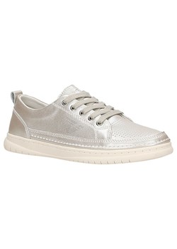 Wojas Skórzane sneakersy w kolorze srebrnym ze sklepu Limango Polska w kategorii Trampki damskie - zdjęcie 185466112