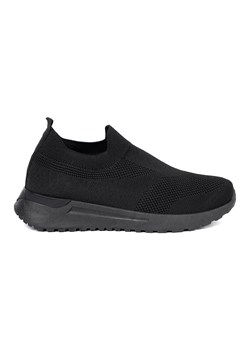Shelvt Buty sportowe typu slip-on w czarnym kolorze czarne ze sklepu ButyModne.pl w kategorii Buty sportowe damskie - zdjęcie 185466271