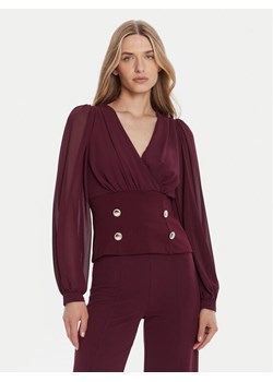 Rinascimento Bluzka CFC0126180003 Bordowy Regular Fit ze sklepu MODIVO w kategorii Bluzki damskie - zdjęcie 185466310