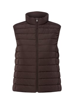 brookshire Damska kamizelka pikowana Kobiety Sztuczne włókno czekoladowy jednolity ze sklepu vangraaf w kategorii Kamizelki damskie - zdjęcie 185466750