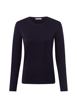 Marie Lund Damska koszulka z długim rękawem Kobiety Bawełna granatowy jednolity ze sklepu vangraaf w kategorii Bluzki damskie - zdjęcie 185466762