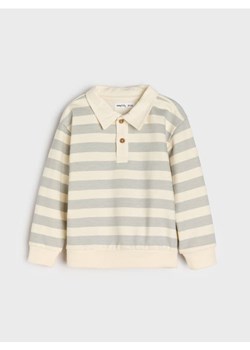 Sinsay - Bluza w paski z kołnierzykiem - kremowy ze sklepu Sinsay w kategorii Bluzy i swetry - zdjęcie 185468940