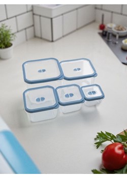 Sinsay - Pojemniki na żywność z pokrywką 5 pack - niebieski ze sklepu Sinsay w kategorii Dom - zdjęcie 185469031