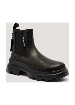 Karl Lagerfeld Skórzane botki TREKKA MAX Mid Gore ze sklepu Gomez Fashion Store w kategorii Botki - zdjęcie 185470564