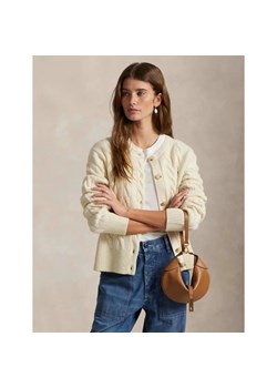 POLO RALPH LAUREN Wełniany kardigan | Slim Fit | z dodatkiem kaszmiru ze sklepu Gomez Fashion Store w kategorii Swetry damskie - zdjęcie 185470723