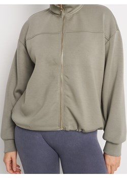 Sinsay - Rozpinana bluza ze stójką - zielony ze sklepu Sinsay w kategorii Bluzy damskie - zdjęcie 185478944