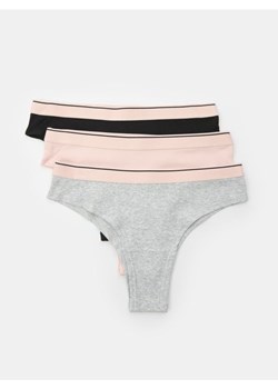 Sinsay - Bawełniane majtki brazyliany 3 pack - wielobarwny ze sklepu Sinsay w kategorii Majtki damskie - zdjęcie 185479654