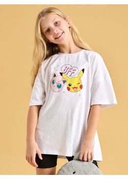 Sinsay - Bawełniany komplet z szortami Pokémon - biały ze sklepu Sinsay w kategorii Bluzki dziewczęce - zdjęcie 185479683