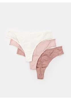 Sinsay - Stringi typu tanga 3 pack - wielobarwny ze sklepu Sinsay w kategorii Majtki damskie - zdjęcie 185479772