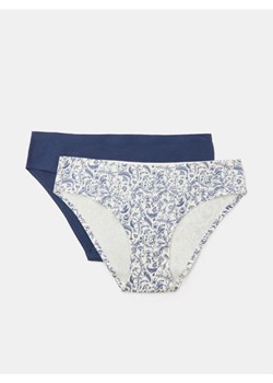 Sinsay - Bezszwowe bawełniane figi 2 pack - wielobarwny ze sklepu Sinsay w kategorii Majtki damskie - zdjęcie 185479804