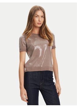 Guess Sweter W5YR21 Z3E70 Brązowy Regular Fit ze sklepu MODIVO w kategorii Swetry damskie - zdjęcie 185480443