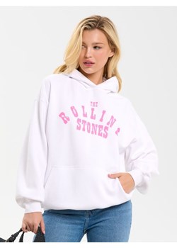 Sinsay - Bluza z nadrukiem The Rolling Stones - kremowy ze sklepu Sinsay w kategorii Bluzy damskie - zdjęcie 185482473
