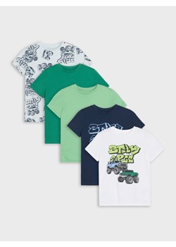 Sinsay - Koszulki 5 pack - biały ze sklepu Sinsay w kategorii T-shirty chłopięce - zdjęcie 185482534