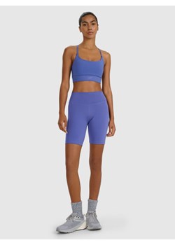 Damskie legginsy treningowe 4F 4FWAW25TFSTF052 - niebieskie ze sklepu Sportstylestory.com w kategorii Szorty - zdjęcie 185482954