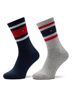 Tommy Hilfiger Zestaw 2 par wysokich skarpet dziecięcych 701229942 Granatowy ze sklepu MODIVO w kategorii Skarpetki dziecięce - zdjęcie 185483990