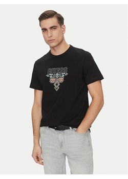 Guess T-Shirt 173007 Czarny Classic Fit ze sklepu MODIVO w kategorii T-shirty męskie - zdjęcie 185484003
