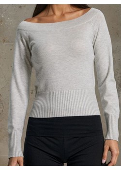 Sinsay - Sweter off shoulder - szary ze sklepu Sinsay w kategorii Swetry damskie - zdjęcie 185486483