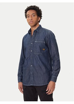 G-Star Raw Koszula jeansowa D27083-D539 Granatowy Regular Fit ze sklepu MODIVO w kategorii Koszule męskie - zdjęcie 185486783