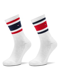 Tommy Hilfiger Zestaw 2 par wysokich skarpet dziecięcych 701229942 Biały ze sklepu MODIVO w kategorii Skarpetki dziecięce - zdjęcie 185486861