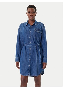 G-Star Raw Sukienka jeansowa D26814-D252 Granatowy Regular Fit ze sklepu MODIVO w kategorii Sukienki - zdjęcie 185486894