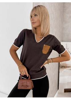 sweter quilla brązowy one size ze sklepu UBRA w kategorii Swetry damskie - zdjęcie 185488060