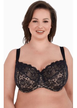 Gaia biustonosz miękki soft czarno-beżowy Chantal 534 Maxi, Kolor czarno-beżowy, Rozmiar 105C, Gaia ze sklepu Intymna w kategorii Biustonosze - zdjęcie 185488184