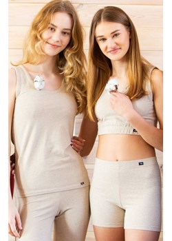 Długie gładkie kolarki beżowe Hot Touch LXU 729, Kolor beżowy, Rozmiar S, Key ze sklepu Intymna w kategorii Majtki damskie - zdjęcie 185488260