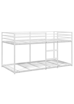 Białe minimalistyczne łóżko piętrowe 80 x 200 cm R6-N22 ze sklepu Edinos.pl w kategorii Łóżka dziecięce - zdjęcie 185488403