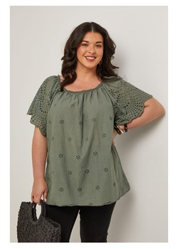 Curvy Lady Bluzka w kolorze khaki ze sklepu Limango Polska w kategorii Bluzki damskie - zdjęcie 185488631