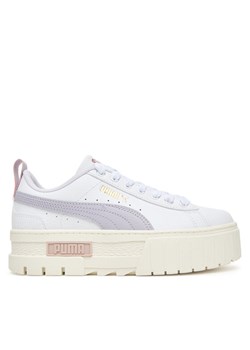 Sneakersy Puma Mayze Lth Jr 384527 33 Biały ze sklepu eobuwie.pl w kategorii Buty sportowe dziecięce - zdjęcie 185488704