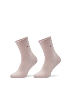 Zestaw 2 par wysokich skarpet damskich Tommy Hilfiger 371221107 Różowy ze sklepu eobuwie.pl w kategorii Skarpetki damskie - zdjęcie 185488713
