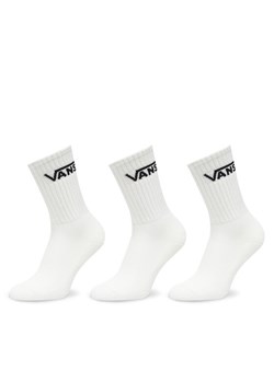 Zestaw 3 par wysokich skarpet unisex Vans VN000QBV Biały ze sklepu eobuwie.pl w kategorii Skarpetki męskie - zdjęcie 185488761