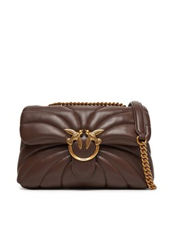 Torebka PINKO Love Puff Classic Cl 100038 A1EX Brązowy ze sklepu eobuwie.pl w kategorii Kopertówki - zdjęcie 185488860