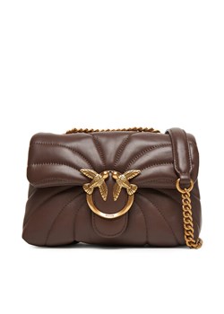 PINKO Torebka Love Puff Mini Cl AI 24-25 PLTT 100039 A1EX Brązowy ze sklepu MODIVO w kategorii Kopertówki - zdjęcie 185490023