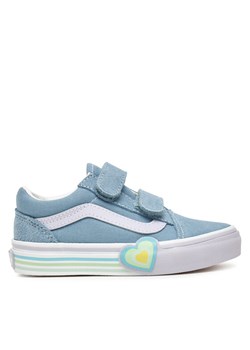 Vans Tenisówki Old Skool V Heart VN000D4DCFL1 Niebieski ze sklepu MODIVO w kategorii Trampki dziecięce - zdjęcie 185490074