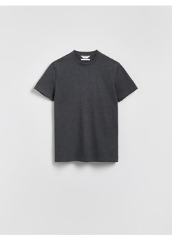 Reserved - T-shirt slim fit - ciemnoszary ze sklepu Reserved w kategorii T-shirty męskie - zdjęcie 185492003