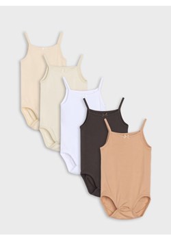 Sinsay - Body niemowlęce na ramiączkach 5 pack - biały ze sklepu Sinsay w kategorii Body niemowlęce - zdjęcie 185494042