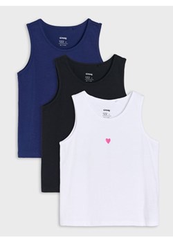 Sinsay - Koszulki bez rękawów 3 pack - wielobarwny ze sklepu Sinsay w kategorii T-shirty chłopięce - zdjęcie 185494071