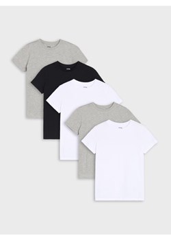 Sinsay - Koszulki basic 5 pack - wielobarwny ze sklepu Sinsay w kategorii T-shirty chłopięce - zdjęcie 185494103