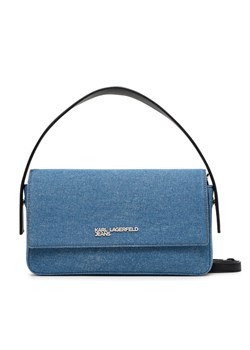 Torebka Karl Lagerfeld Jeans A3W30326 Niebieski ze sklepu eobuwie.pl w kategorii Listonoszki - zdjęcie 185494320