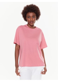 Trussardi T-Shirt Greyhound Backprint 56T00559 Różowy Loose Fit ze sklepu MODIVO w kategorii Bluzki damskie - zdjęcie 185494822