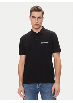 Karl Lagerfeld Jeans Polo A2M17094 Czarny Regular Fit ze sklepu MODIVO w kategorii T-shirty męskie - zdjęcie 185494831