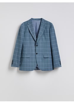 Reserved - Marynarka slim fit w kratę - granatowy ze sklepu Reserved w kategorii Marynarki męskie - zdjęcie 185496200